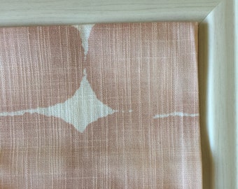 Custom Roman Shade in Shibori Dot Blush