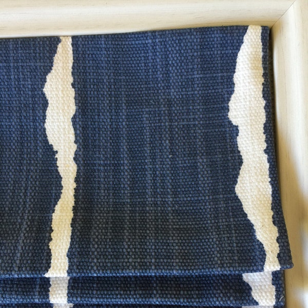 Cortina romana personalizada Capri Blue Canal