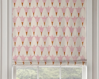 Schumacher Tulip Molly Mahon Custom Roman Shade
