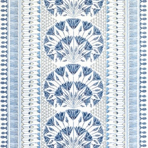 Anna French Cairo Blue Floral örngott: Designerprydnadskudde bild 4