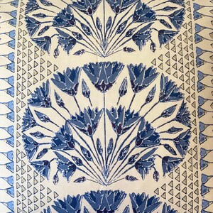 Anna French Cairo Blue Floral örngott: Designerprydnadskudde bild 6
