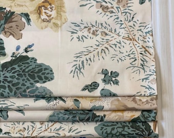 Lee Jofa Althea Roman Shade shown in Citron Cotton Chintz