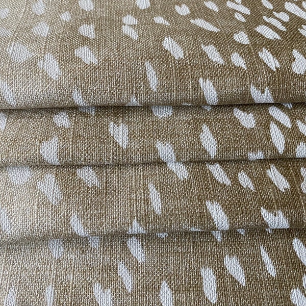 Custom Roman Shade in Vern Yip Antelope Fawn