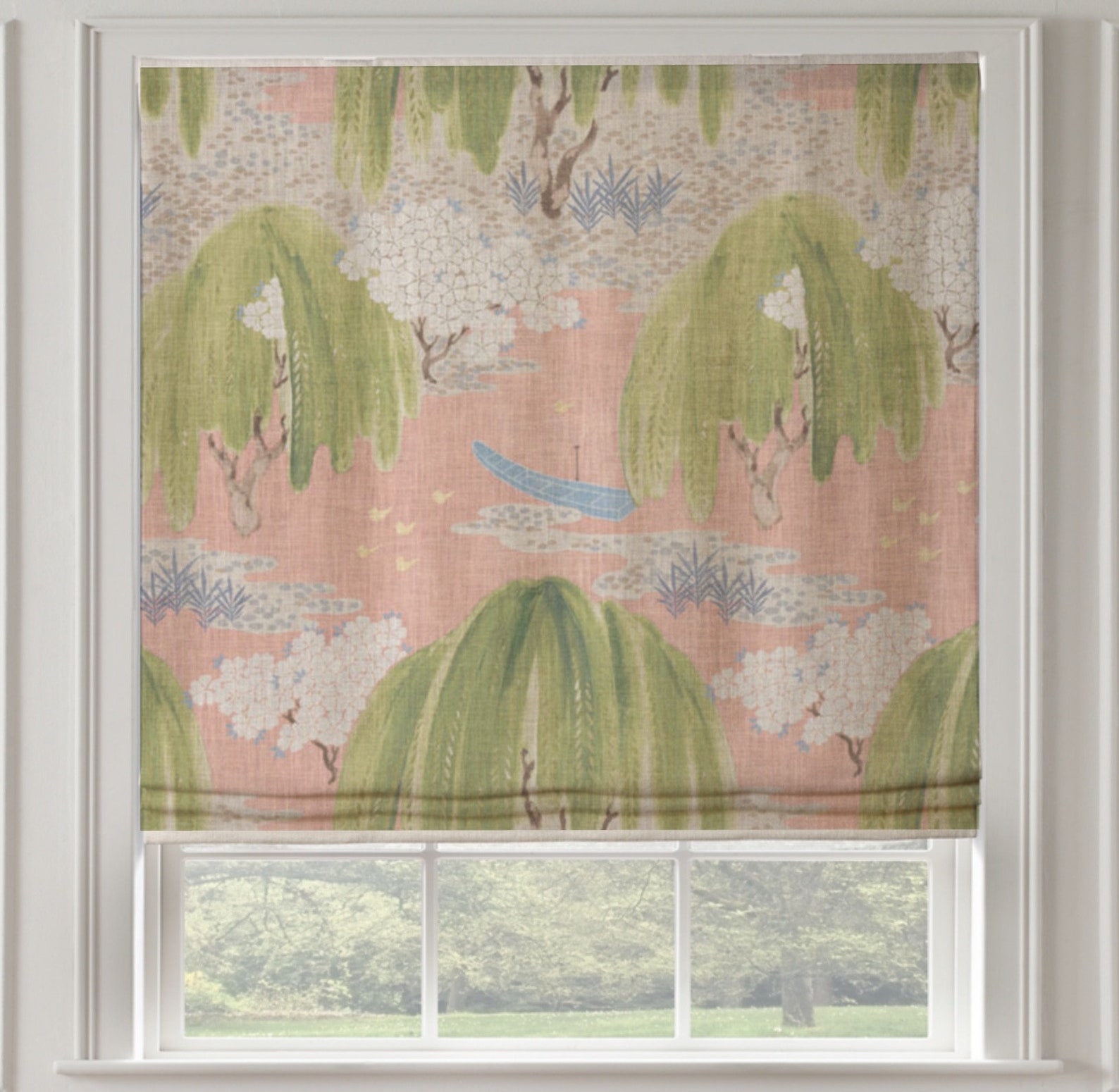 NEW Thibaut Willow Tree Roman Shade Etsy