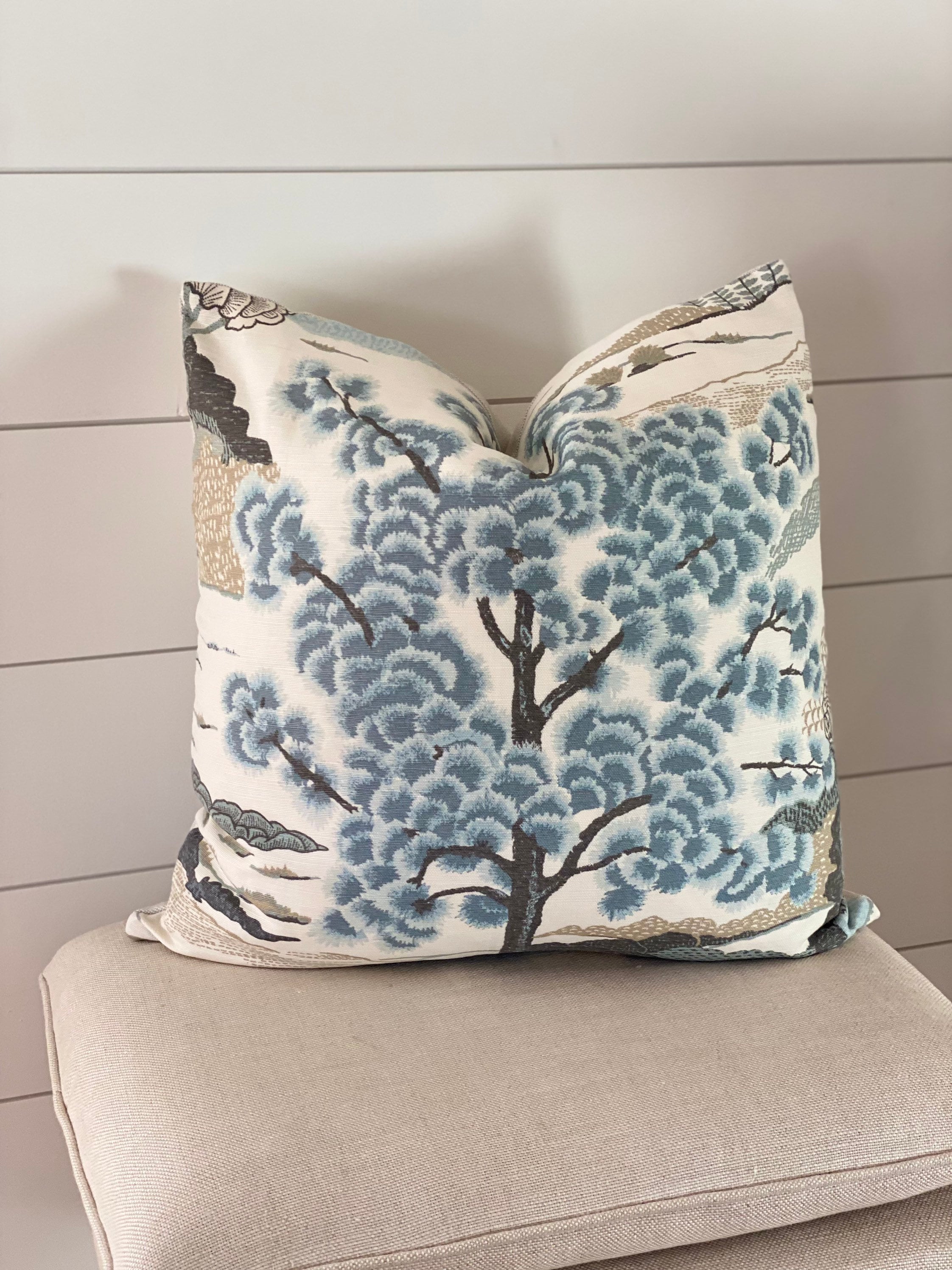 Thibaut Daintree in Aqua Pillow Cover/designer Pillow/ Etsy