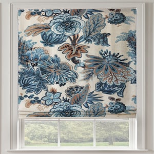 Thiabut Floral Gala Custom Roman Shade