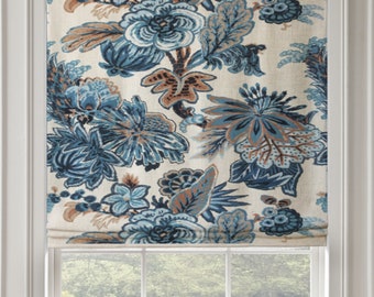 Thiabut Floral Gala Custom Roman Shade