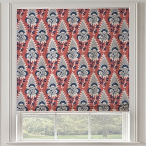 Anna French Cornwall Red and Blue Roman Shade available in various colors