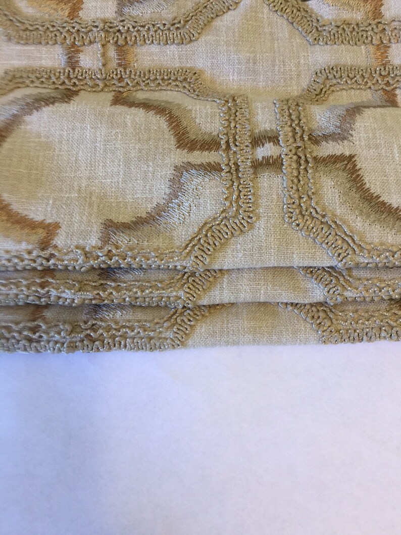 Custom Roman Shade in Tan and Gold Linen Etsy