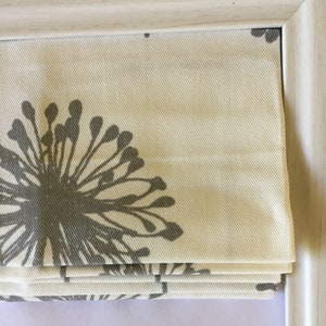 Custom Roman Shade in Coral and White Dandelion image 8