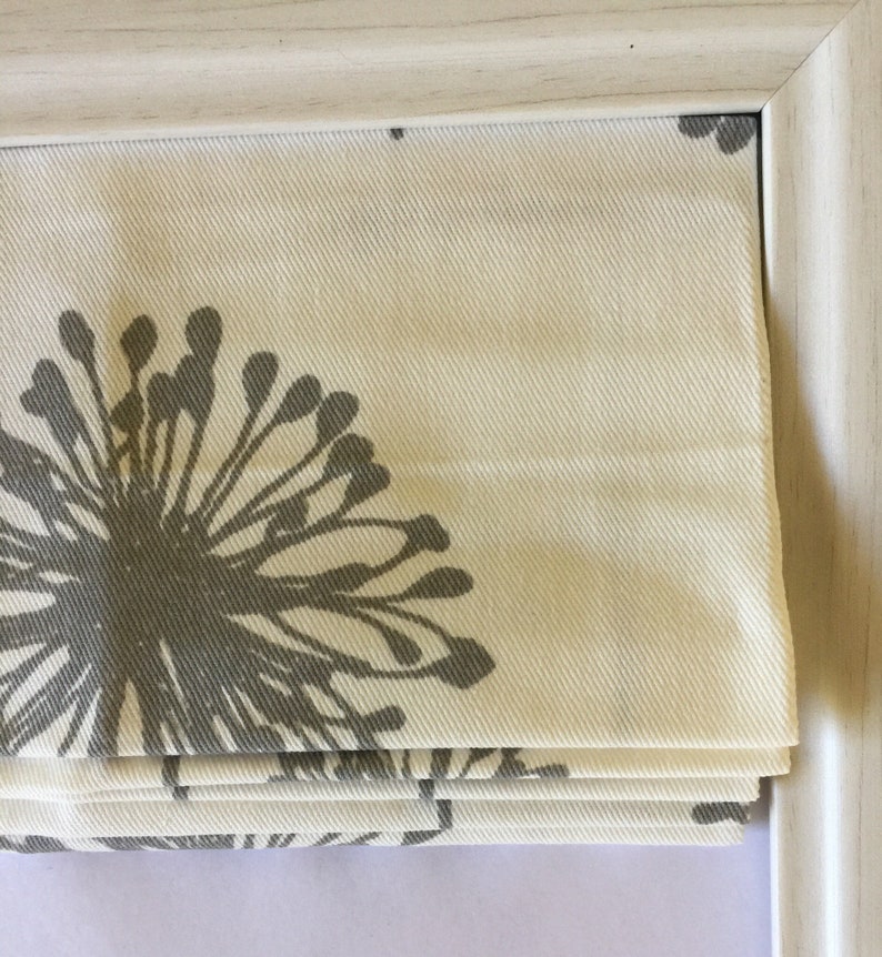 Custom Roman Shade in Coral and White Dandelion image 8