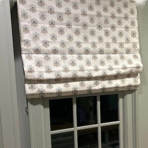 Anna French Milford Roman Shade in Spa Blue