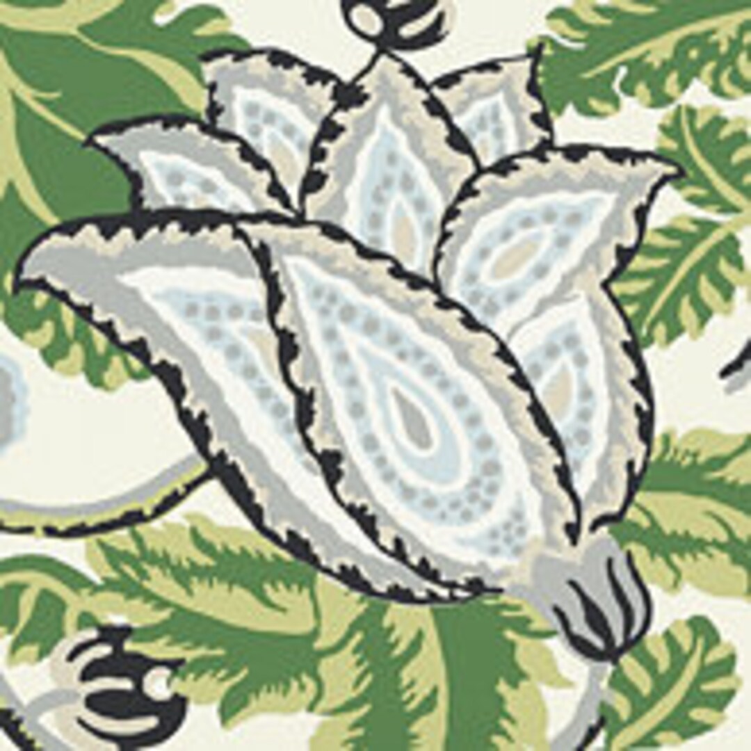 Thibaut Mitford WALLPAPER in Green and White Other Colors Available Etsy