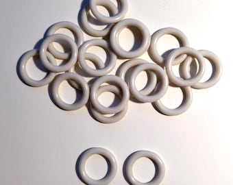 50 anillos de sombra para coser de plástico resistentes a los rayos UV en color natural