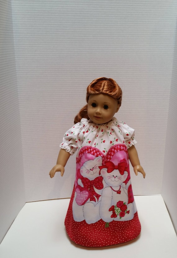 Vintage Cat Pajama// Robe//Slippers Set 18/" Doll Clothes American Girl