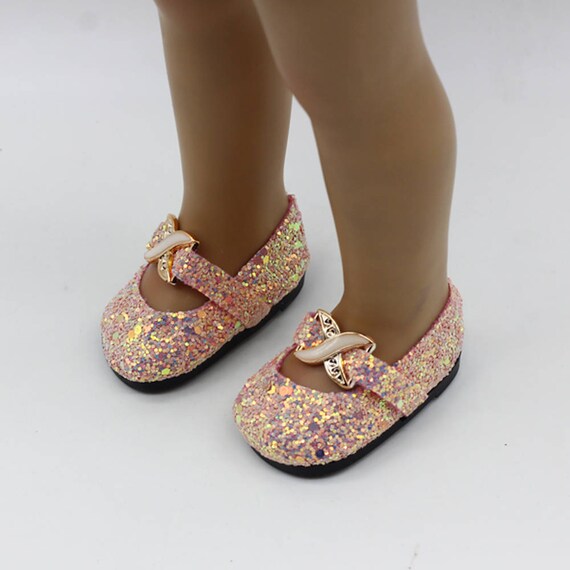 pink glitter mary jane shoes