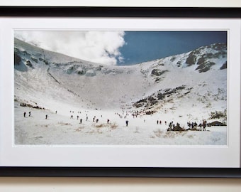 VENTA Tuckerman's Spring Skiing fotografía original 24 x 36 enmarcada