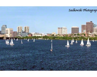 PANORAMIC BOSTON  Sailing on the Charles