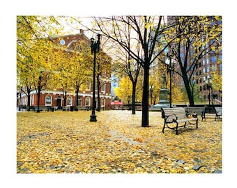 BOSTON  Faneuil Hall in Autum
