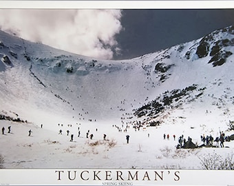 SPECIAL Tuckerman Ravine Spring Skiing poster Free Shipping and Lanyard !