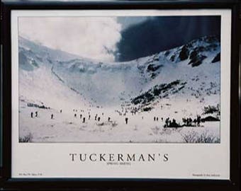 Tuckerman Spring Skiing 8x10 metal framed. FREE SHIPPING