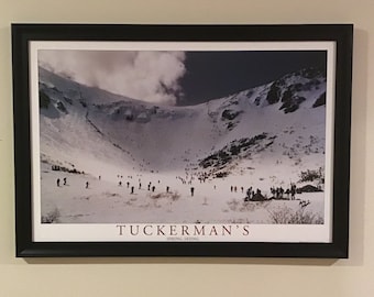 Tuckerman’s Spring Skiing framed 20x30  with Tuckerman hat