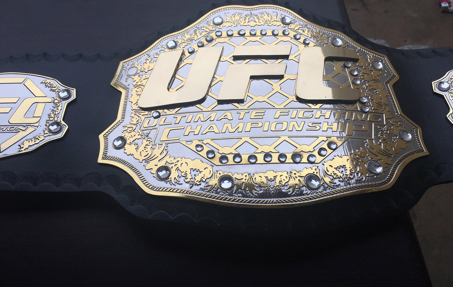UFC Ultimate Championship Replica Belt Adult Size Dual Gold Etsy