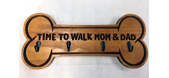 dog bone leash holder