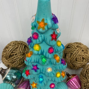 Hand-painted Tropical Lighted Tree image 2