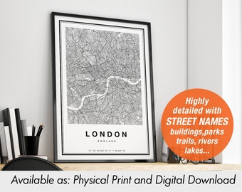 12+ Top Map of london wall art images information