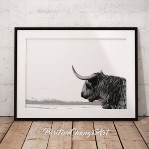 Highland Cow, Highland Cow Print, Highland Cow Art, Scottish Cow Wall Art, Scottish Cow Print, Printable Highland Cow, Highland Cow Poster