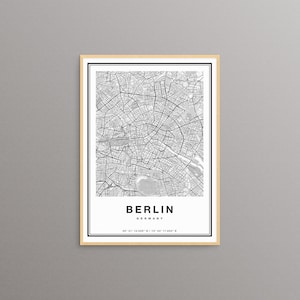 Berlin Map, Berlin City Map, Berlin Map Print, Berlin Print, Berlin Poster, Map Of Berlin, Printable Berlin Map Art, Berlin Map Wall Art image 10