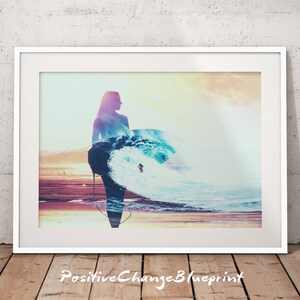 Coastal Wall Print, Coastal Decor Print, Beach Wall Art Large, Abstract Coastal Art, Coastal Beach Print, Wave Art Print, Wave Art Decor