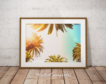 Palm Tree, Palm Tree Print, Palm Leaf Print Art, Palm Tree Wall Art, Printable Palm Tree, Palm Tree Photo, Palm Tree Art, Palm Tree Poster