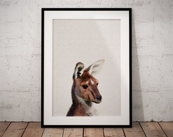 Känguru, Kinderzimmer Dekor, Kinderzimmer Tier Druck, Kinderzimmer Tier druckbar, Safari Kinderzimmer Kunst, Australische Wand Dekor, Australien Kinderzimmer
