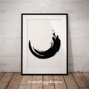 Large Minimalist Print, Minimalist Art, Modern Large Print, Brush Stroke, Black and White Prints, Black And White Art, Large Black Art