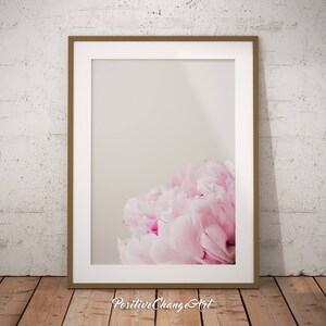 Pink Peony Print, Peony Wall Art, Peony Art, Botanical Poster, Peony Print Art, Peony Poster, Blush Pink Peony Printable, Peony Flower Art