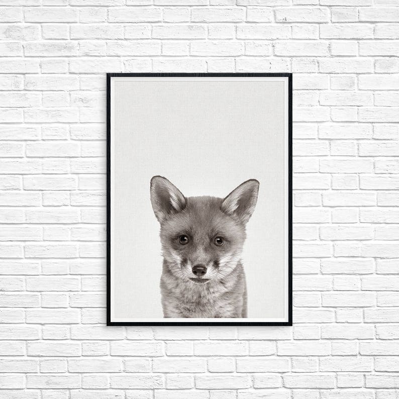 Woodland Fox Art Print Nursery Fox Printable Art Woodland Fox Wall Art Nursery Fox Baby Nursery Fox Wall Decor Woodland Fox Printable