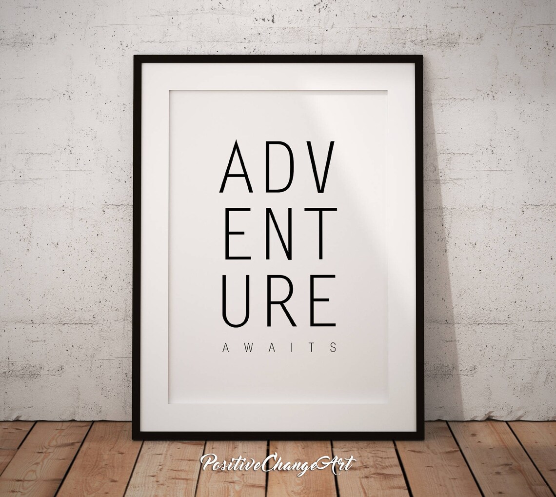 Adventure Awaits Print Adventure Awaits Printable Art | Etsy