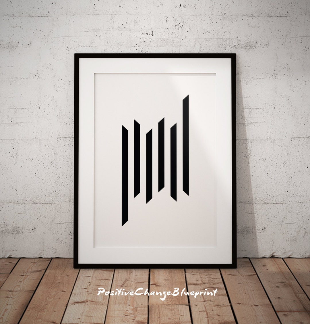 Printable Black and White Wall Art, Minimalist Geometric Art Print ...