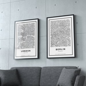 Berlin Map, Berlin City Map, Berlin Map Print, Berlin Print, Berlin Poster, Map Of Berlin, Printable Berlin Map Art, Berlin Map Wall Art image 5