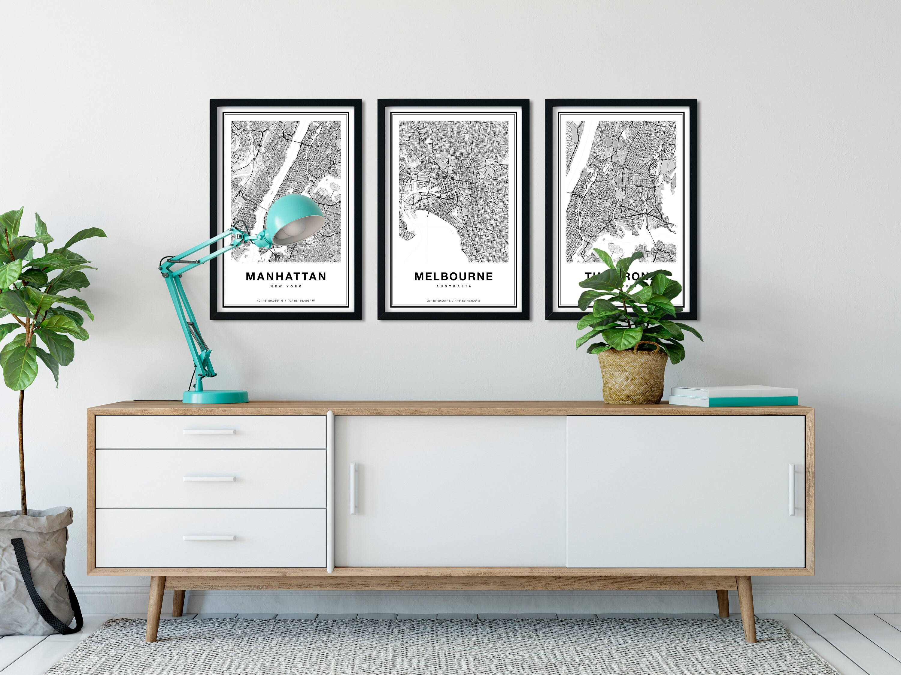 Melbourne Map Print Printable Map of Melbourne City Map Art - Etsy