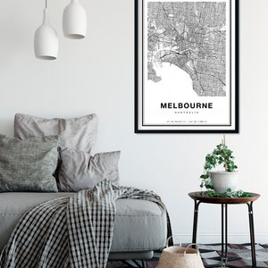 Melbourne Map Print, Printable Map Of Melbourne, City Map Art, Melbourne Print Poster Gift, Melbourne Map Art, Melbourne Poster image 8
