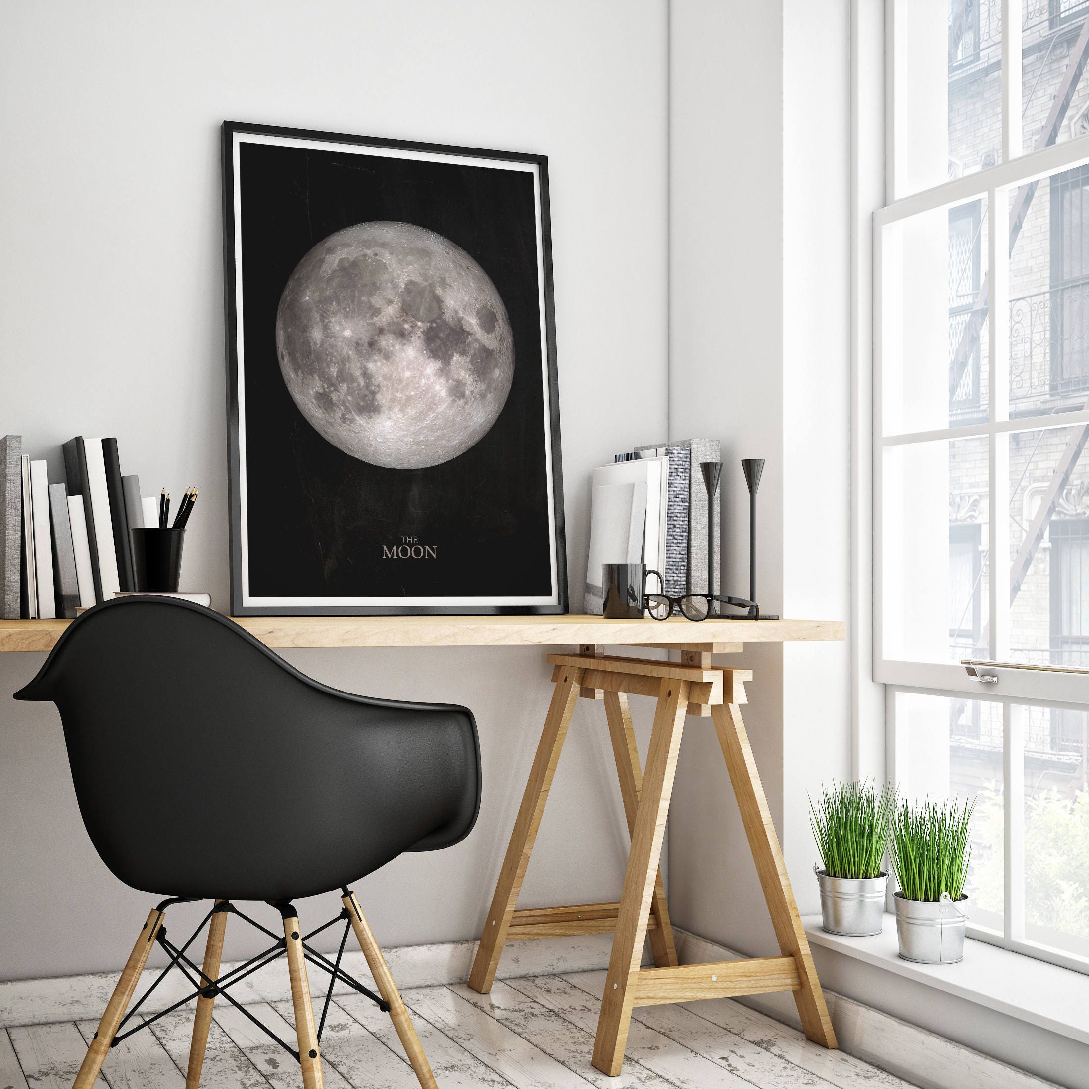Full Moon Print Moon Phase Print Full Moon Wall Art Moon - Etsy
