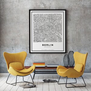 Berlin Map, Berlin City Map, Berlin Map Print, Berlin Print, Berlin Poster, Map Of Berlin, Printable Berlin Map Art, Berlin Map Wall Art image 7