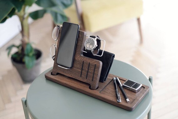 Gift Charging Station Wooden Desk Organizer Wood Charging Station Wooden Desk Organizer