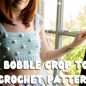 Bobble Crop Top Crochet Pattern | Intermediate/Advanced