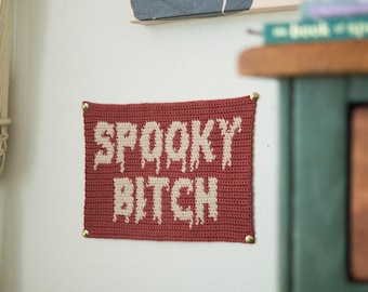 Spooky B**** Tapestry Crochet Pattern