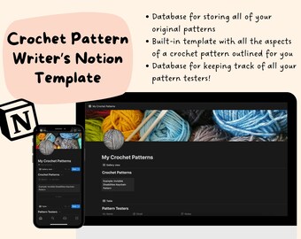 Crochet Pattern Writer's Notion Template