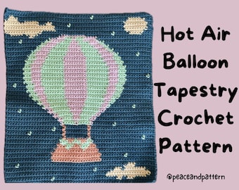 Hot Air Balloon Tapestry Crochet Pattern